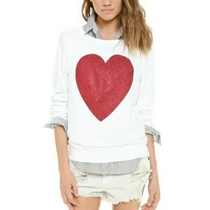 Wildfox Sparkle Heart Sweatshirt